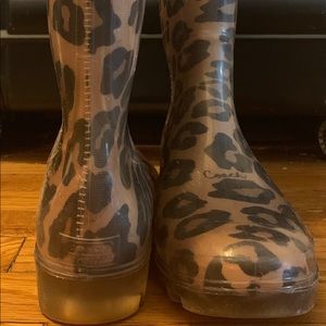 Coach Rain Boots Ocelot